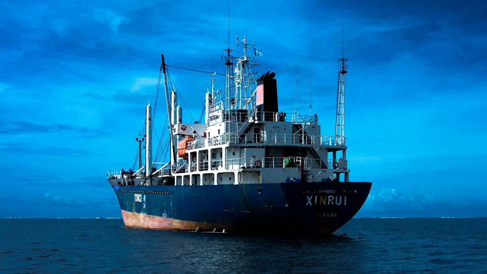 Bulk carrier alongside at berth