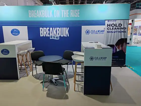 Cleanship stand at Breakbulk Middle East 2025, Dubai World Trade Centre