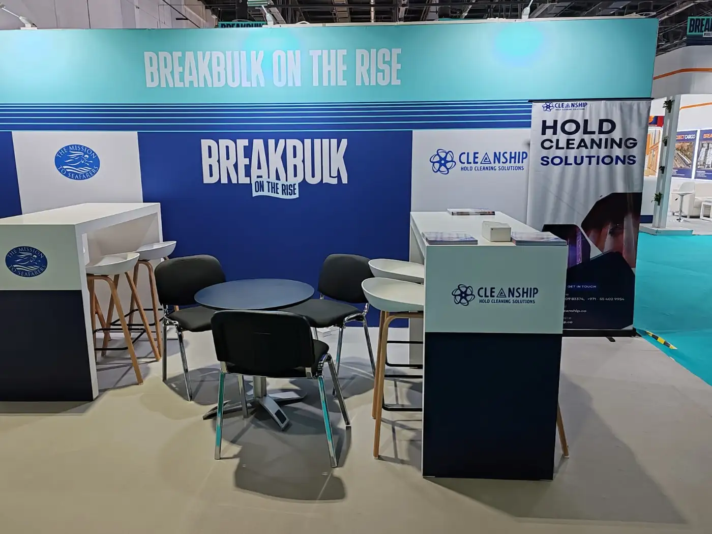 Cleanship stand at Breakbulk Middle East 2025, Dubai World Trade Centre