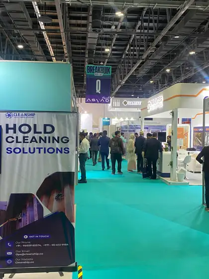 Cleanship stand at Breakbulk Middle East 2025, Dubai World Trade Centre (12 of 28)