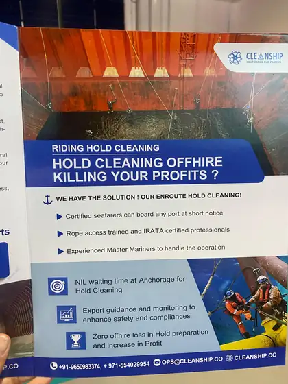 Cleanship stand at Breakbulk Middle East 2025, Dubai World Trade Centre (15 of 28)