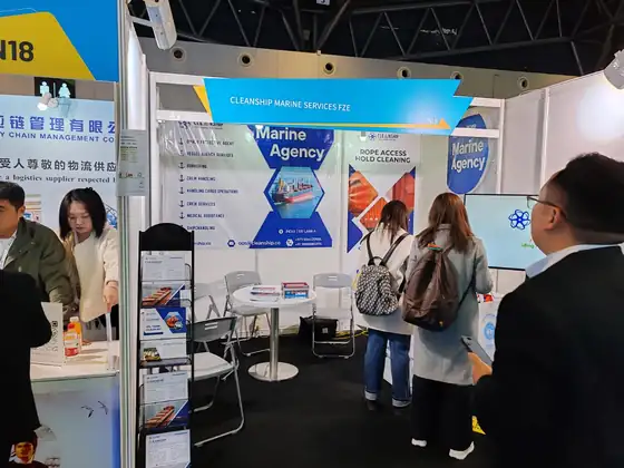 Cleanship Marine Services FZE stand N19 at World Breakbulk Expo 2025, Shanghai (11 of 14)
