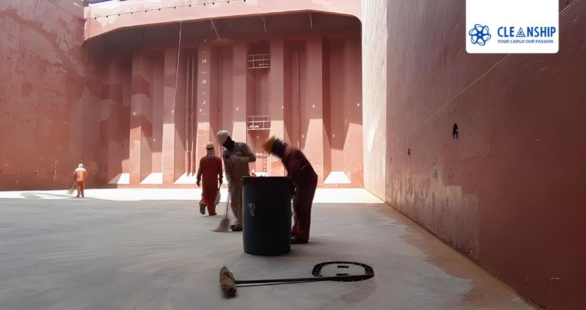 Hold Cleaning in Mumbai port