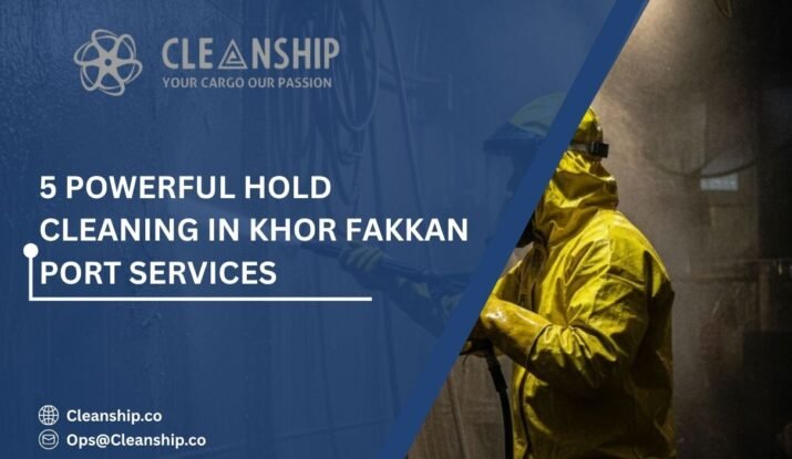 Hold cleaning services in Khor Fakkan Port for safe and efficient cargo operations