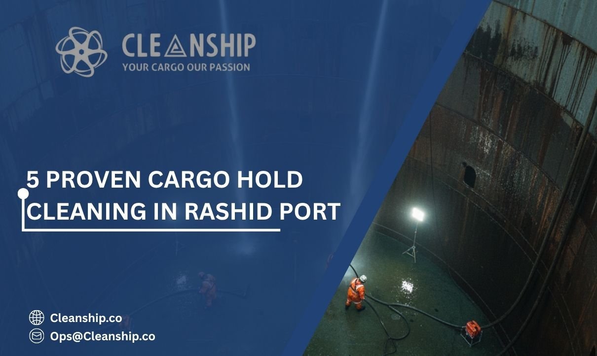 Cargo hold cleaning in Rashid Port improving cargo safety and vessel efficiency