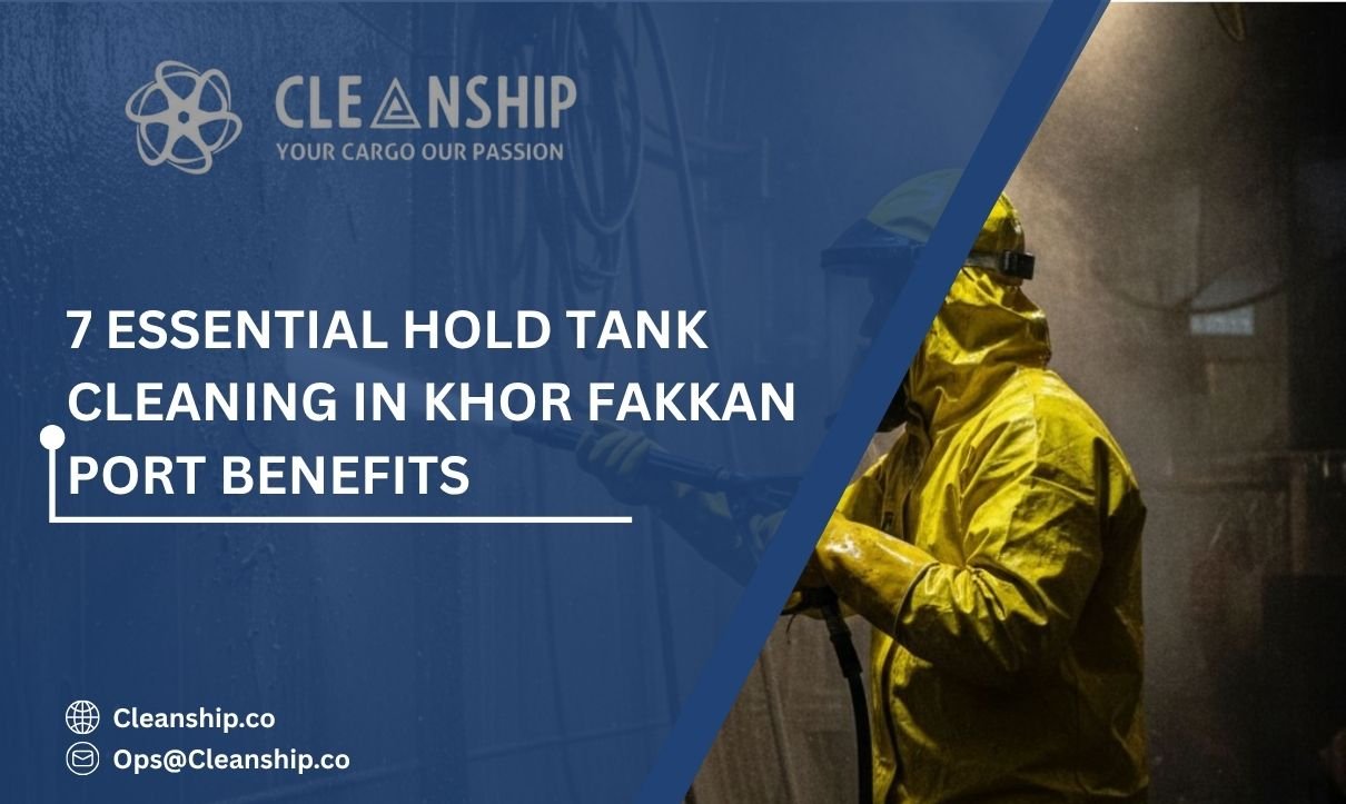 Bulk carrier hold cleaning in Khor Fakkan Port for safe and efficient cargo operations