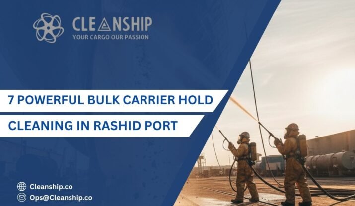 Bulk carrier hold cleaning in Rashid Port improving cargo safety and vessel efficiency