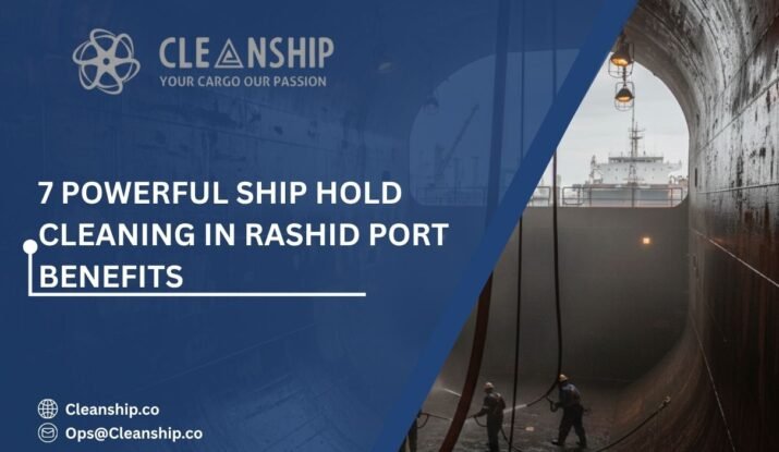Ship hold cleaning in Rashid Port improving cargo safety and vessel efficiency