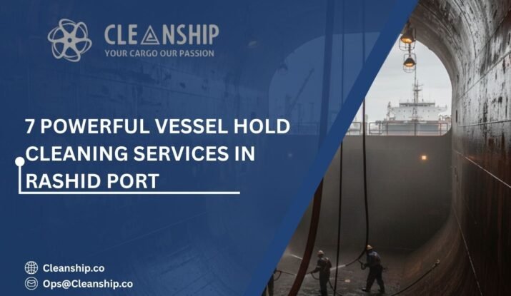 Vessel hold cleaning services in Rashid Port improving cargo safety and vessel efficiency