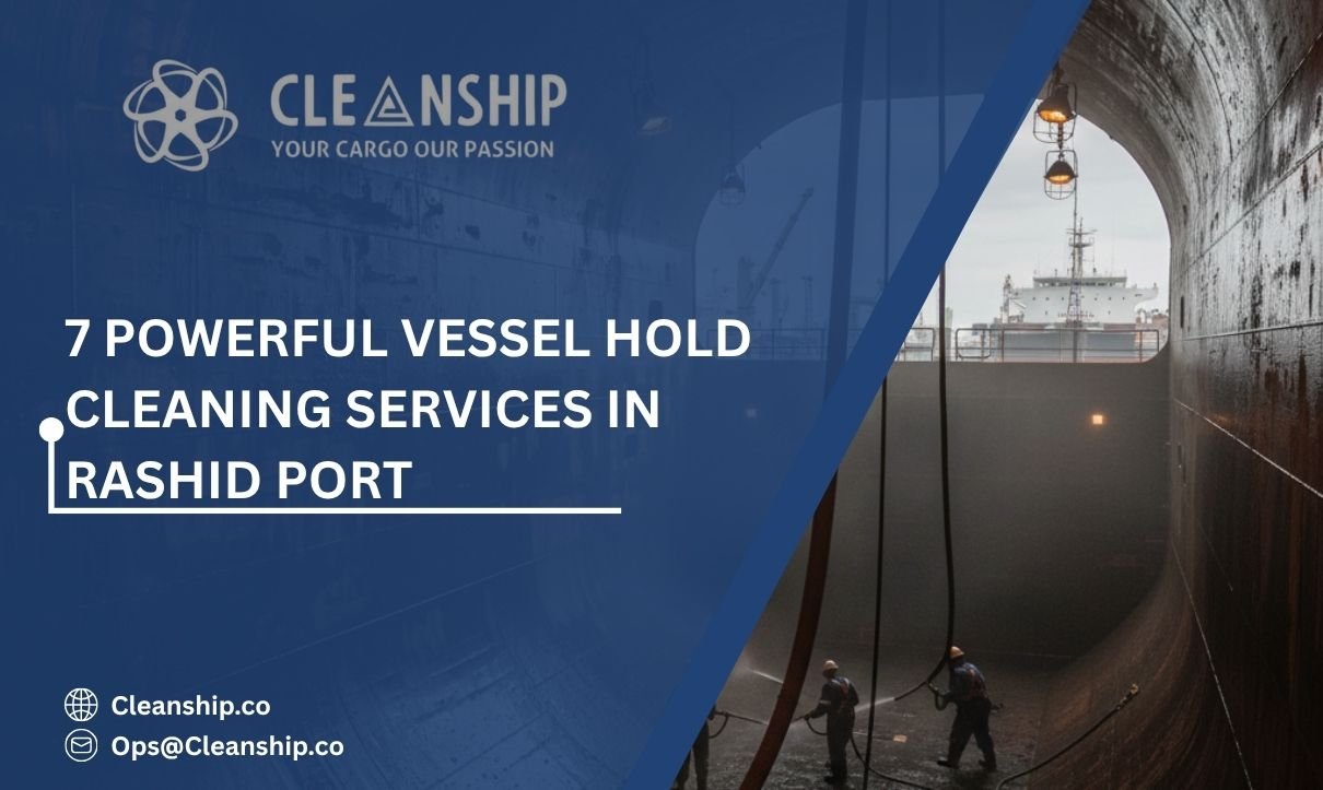 Vessel hold cleaning services in Rashid Port improving cargo safety and vessel efficiency