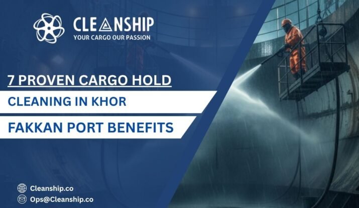 Cargo hold cleaning in Khor Fakkan Port for safe and efficient shipping operations