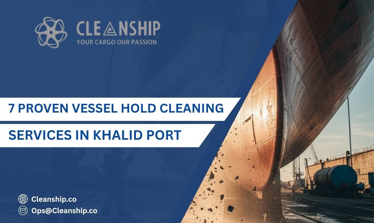 Vessel hold cleaning services in Khalid Port for safe cargo operations