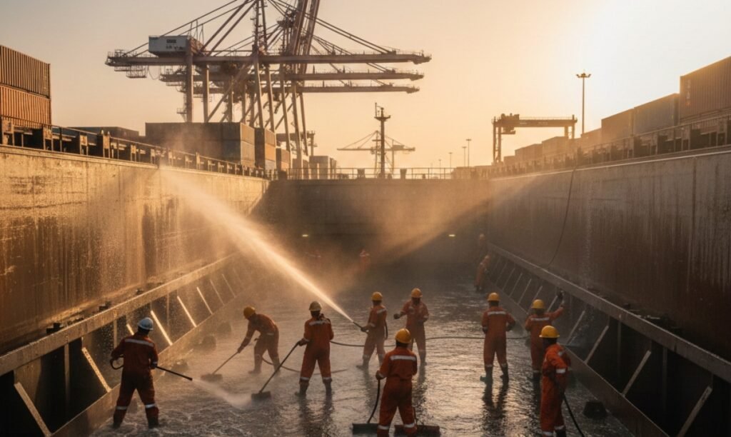 Oil Tanker Tank Cleaning in Dubai for Safety