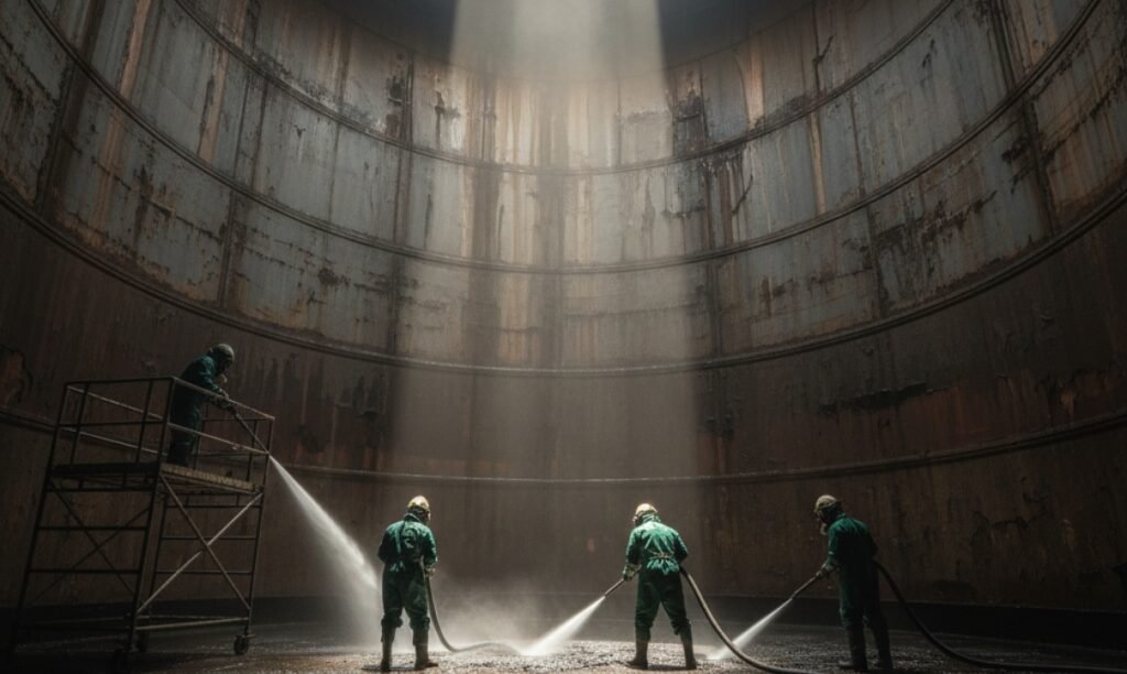 Ship Hold Cleaning in Khalifa Port improving safety