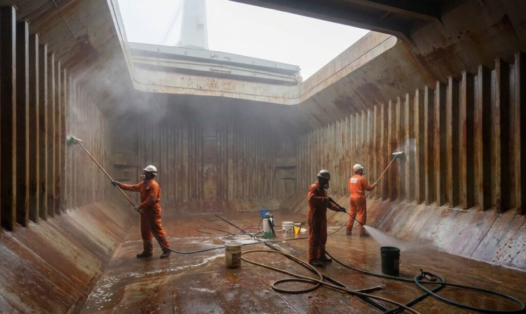 Ship hold cleaning in Jebel Ali