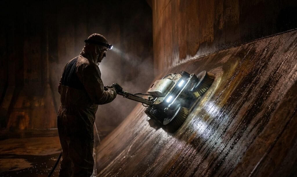 Oil Tanker Tank Cleaning in Dubai operations