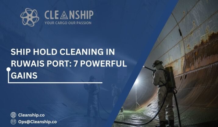 Ship hold cleaning in Ruwais Port for safe and efficient cargo operations