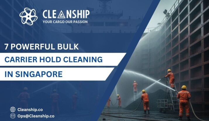 Bulk carrier hold cleaning in Singapore Port for safe and efficient cargo operations