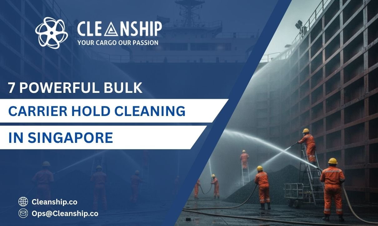 Bulk carrier hold cleaning in Singapore Port for safe and efficient cargo operations