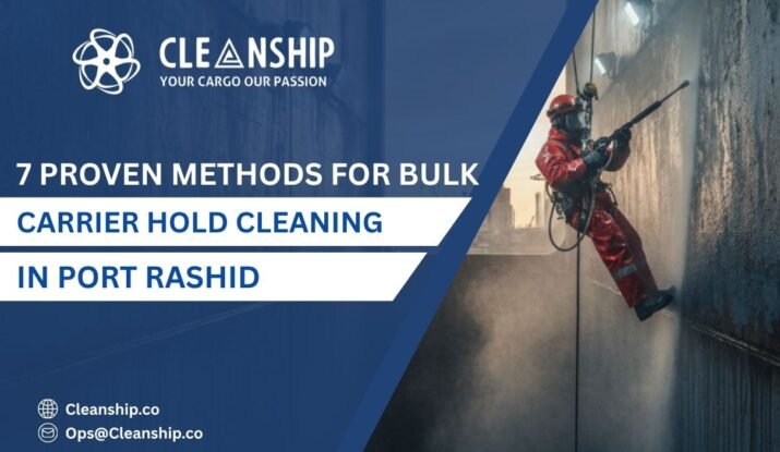 Bulk carrier hold cleaning in Port Rashid for safe and efficient cargo operations