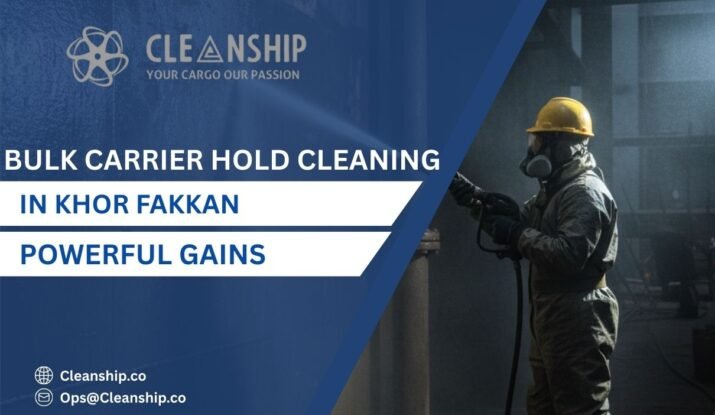 Bulk carrier hold cleaning in Khor Fakkan operations