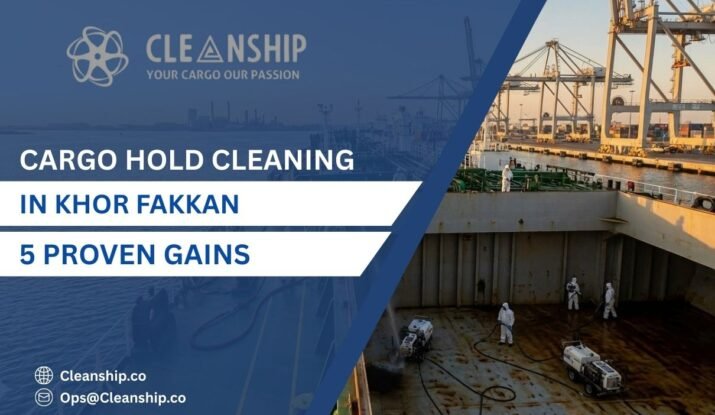 Cargo hold cleaning in Khor Fakkan operations