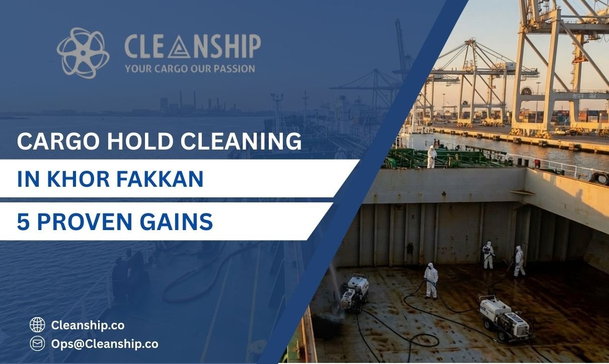 Cargo hold cleaning in Khor Fakkan operations