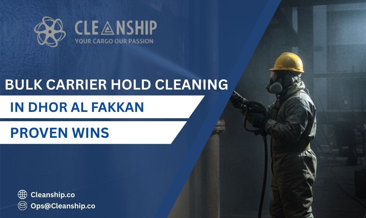 Bulk Carrier Hold Cleaning in Dhor Al Fakkan Safety