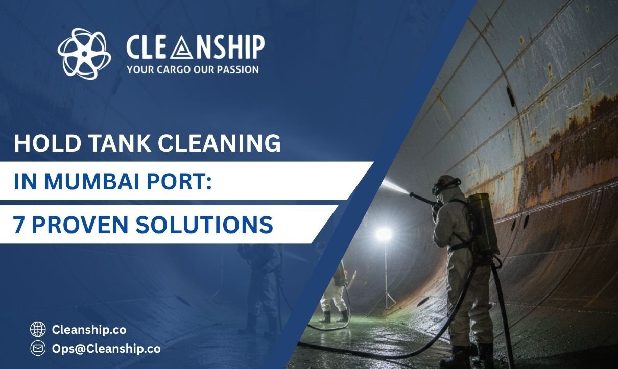 Hold tank cleaning at Mumbai Port for safe and efficient shipping operations