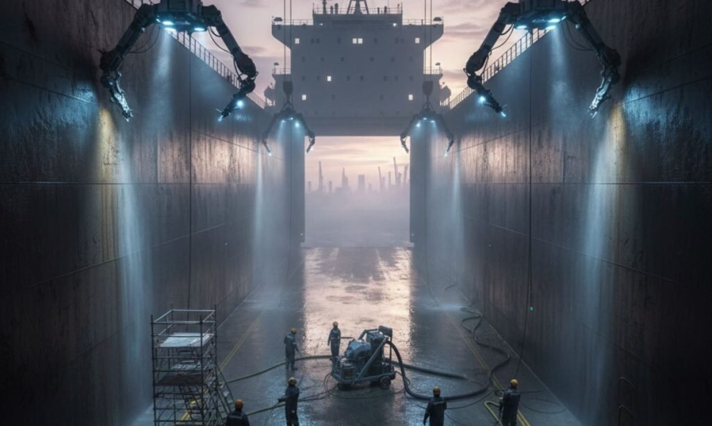 Hold Cleaning in Dhamantar Port