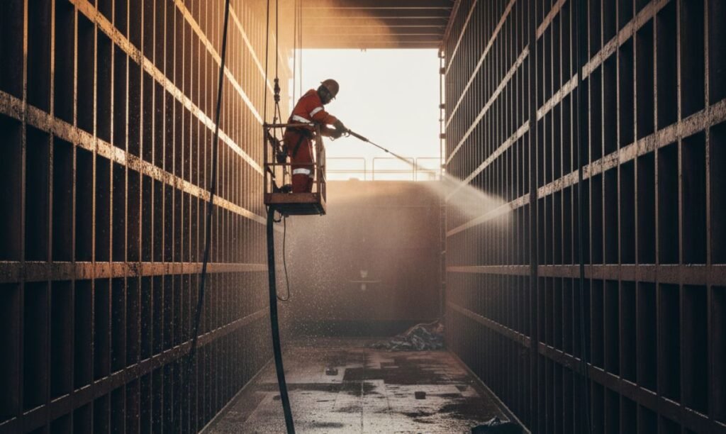 Ship Hold Cleaning in Dhamantar Port