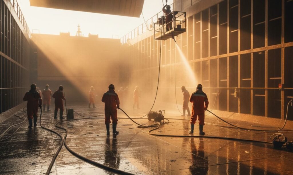 Cargo Hold Cleaning in Dhamantar Port