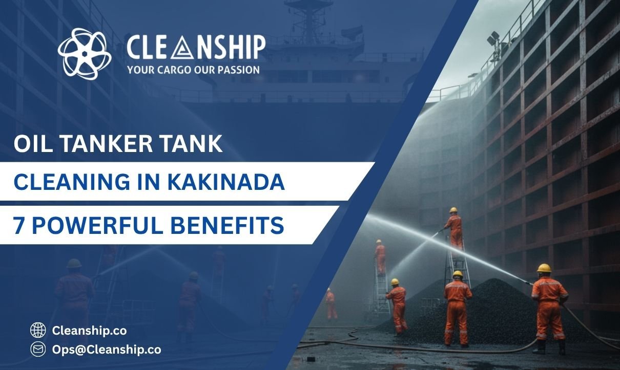 Oil tanker tank cleaning in Kakinada Port for safe and efficient operations