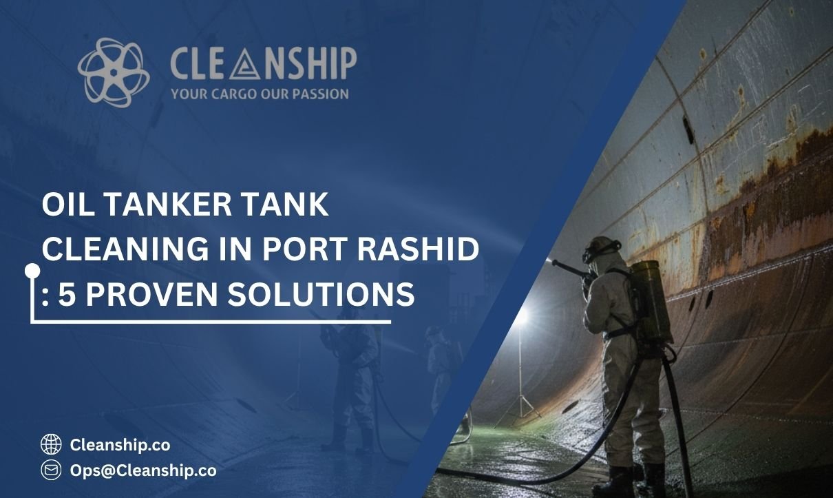 Oil tanker tank cleaning in Port Rashid for safe and efficient operations