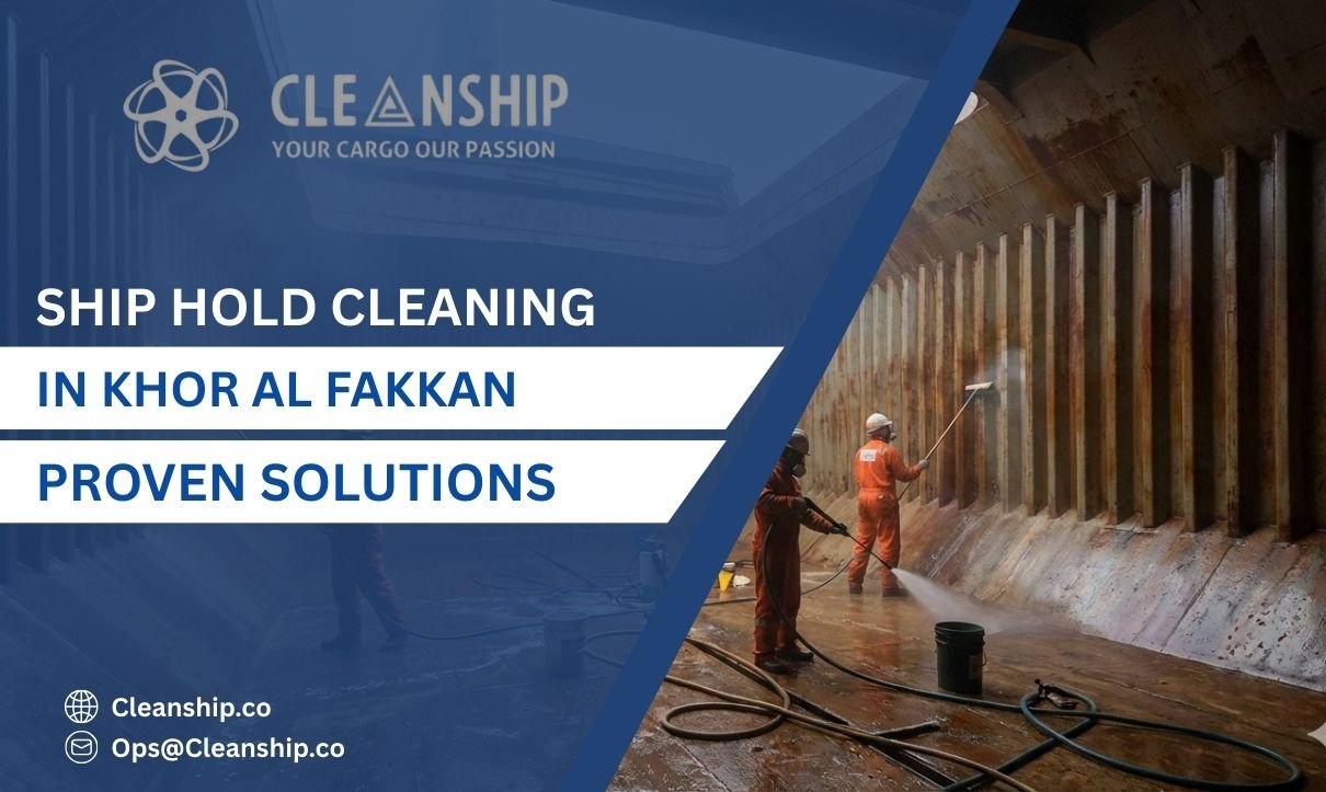 Ship hold cleaning in Khor Al Fakkan port operations