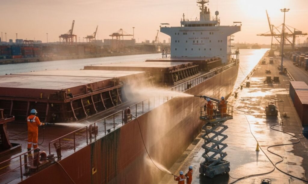 Oil Tanker Tank Cleaning in Chios