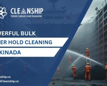 Bulk carrier hold cleaning in Kakinada Port for safe cargo operations