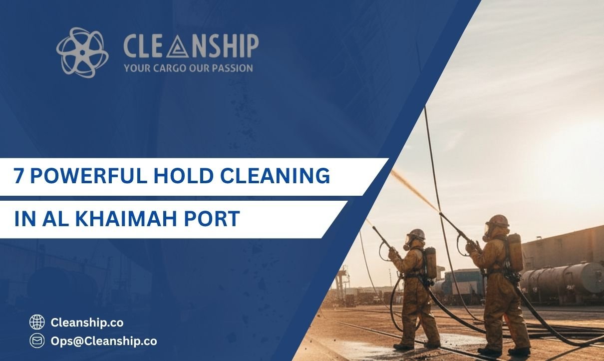Hold cleaning in Al Khaimah Port for safe and efficient cargo operations