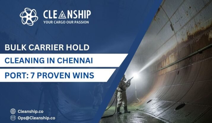 Bulk carrier hold cleaning in Chennai Port for safe and efficient cargo operations