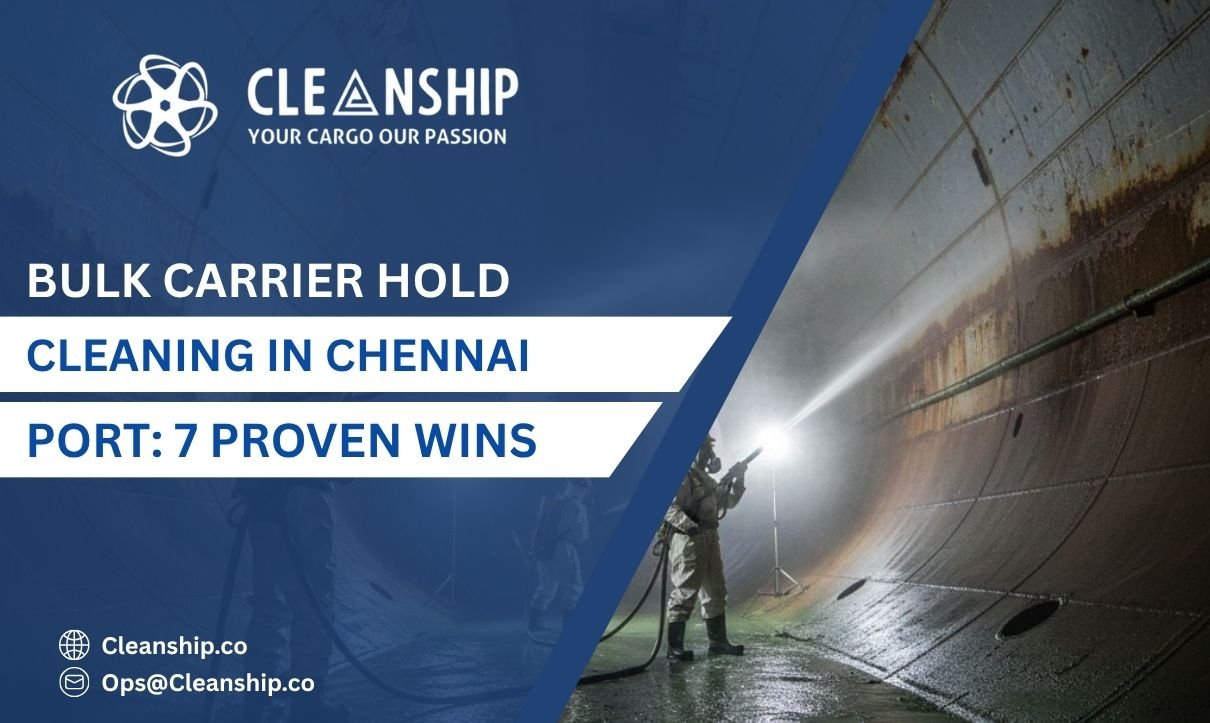 Bulk carrier hold cleaning in Chennai Port for safe and efficient cargo operations
