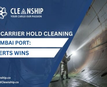Bulk carrier hold cleaning in Mumbai Port for safe and efficient cargo operations
