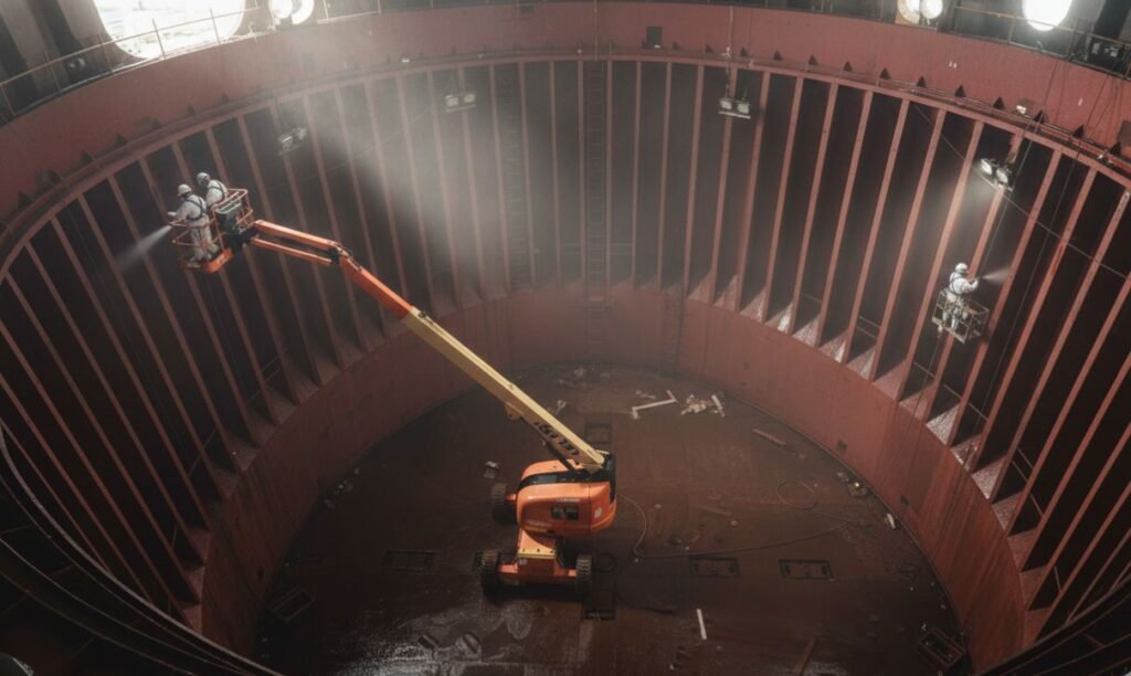 Cargo hold cleaning at Recife Port for safe and efficient shipping operations