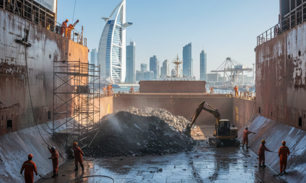 Cargo hold cleaning at Brazil ports for safe shipping operations