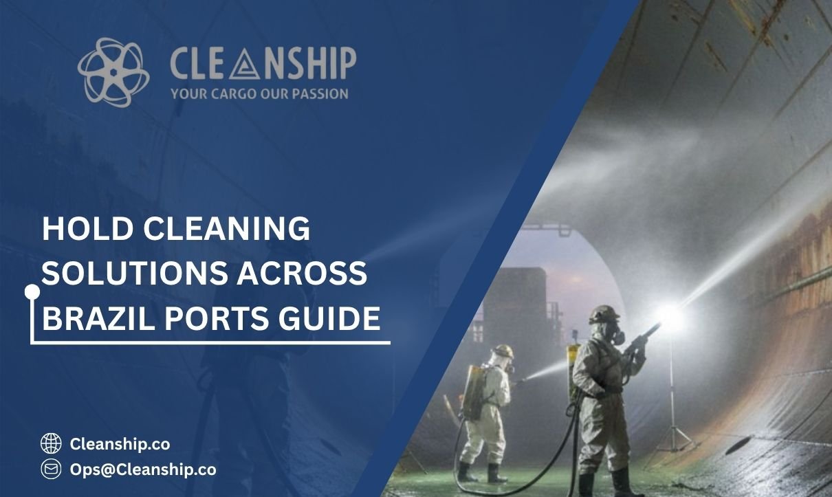 Cargo hold cleaning at Brazil ports for safe shipping operations