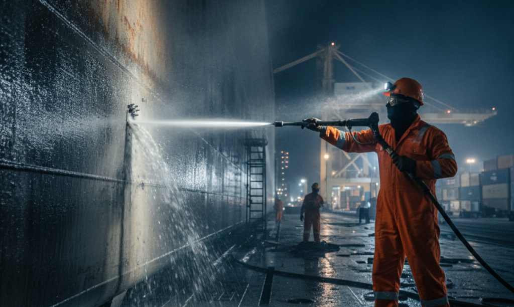 Cargo hold cleaning at Rio de Janeiro Port for safe and efficient shipping