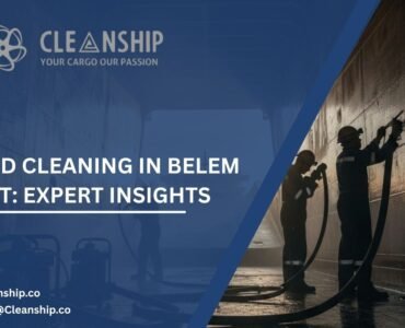 Cargo hold cleaning at Belem Port for safe and efficient shipping operations