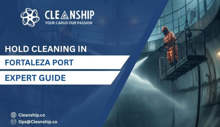 Cargo hold cleaning operations at Fortaleza Port for safe and efficient shipping