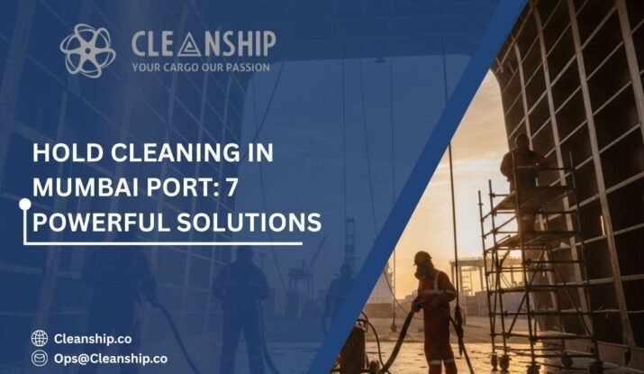 Cargo hold cleaning at Mumbai Port for safe and efficient shipping operations