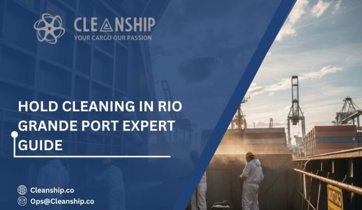 Cargo hold cleaning at Rio Grande Port for safe and efficient shipping operations