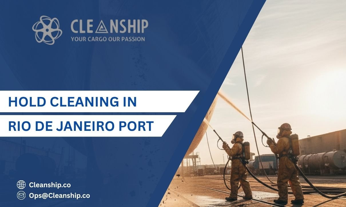 Cargo hold cleaning operations at Rio de Janeiro Port for safe shipping